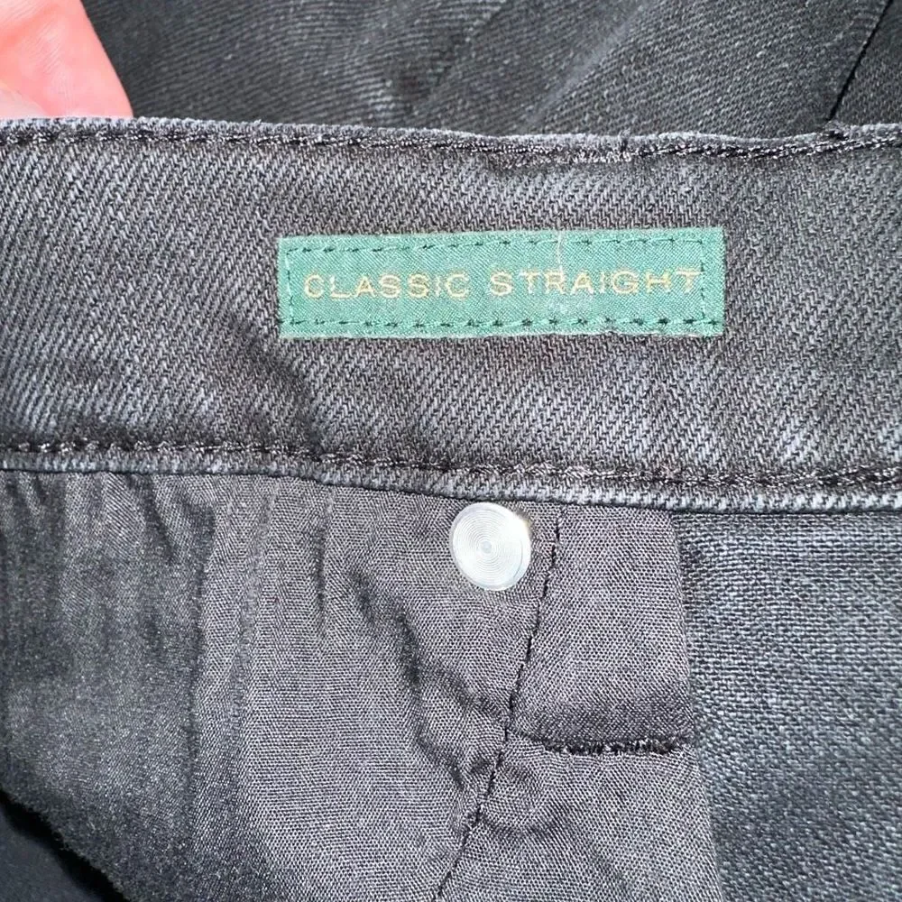Lauren Ralph Lauren Jeans Co Women’s 6‎ Solid Black Classic Straight Leg Jeans